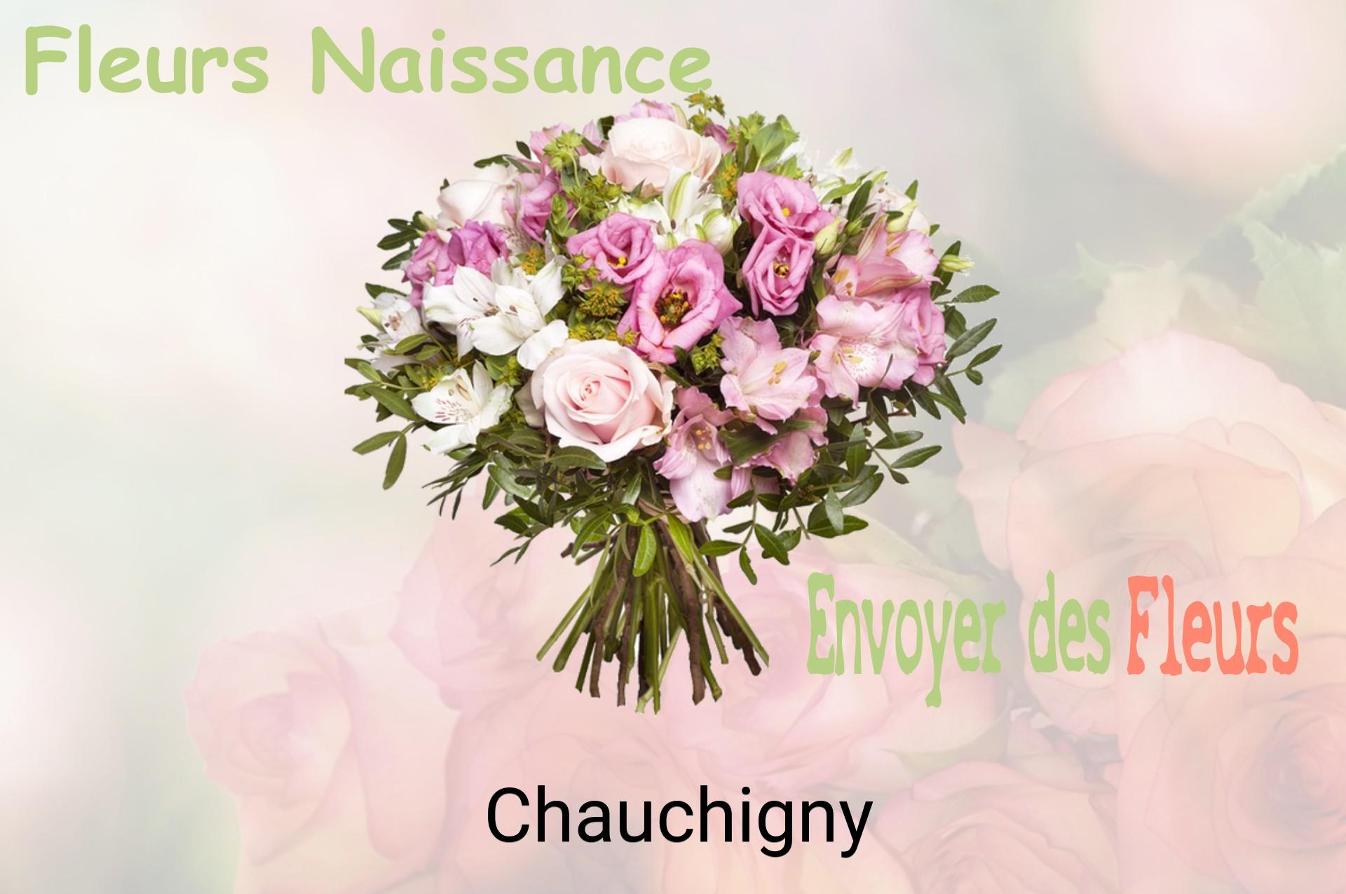 Bouquet de fleurs de naissance livré à Chauchigny